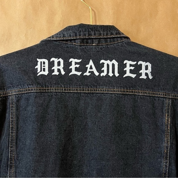 Umgee | Dreamer Distressed Oversized Longline Denim Jacket Button Front Size S - Picture 10 of 14